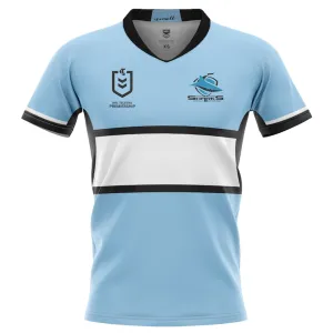 1 Cronulla Sharks Men's Home Supporter Jersey NRL Rugby League by Burley Sekem