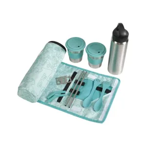 10-Piece Ozark Trail Reusable Camping Cutlery & Drinkware Set (Aqua or Navy)