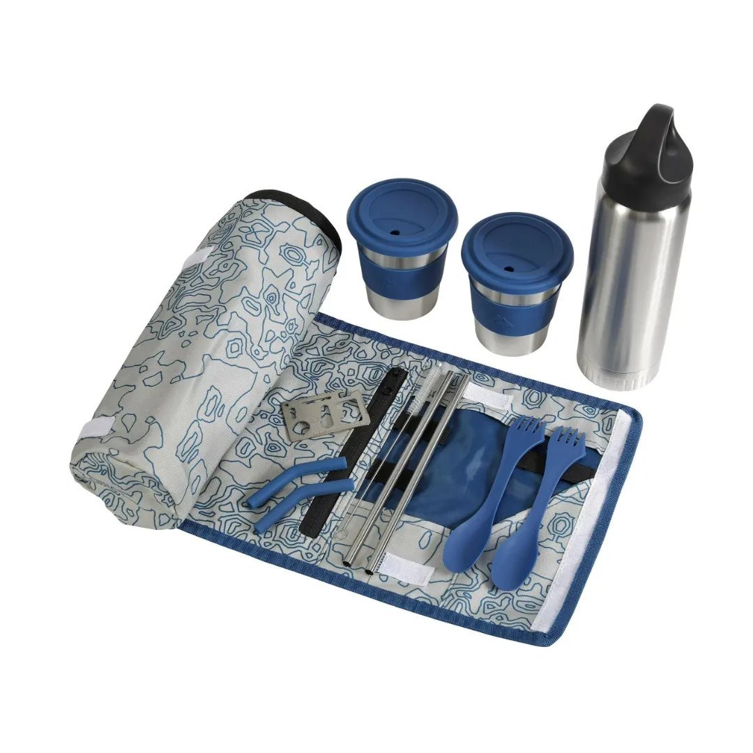 10-Piece Ozark Trail Reusable Cutlery & Drinkware Combo Set (2 Colors)