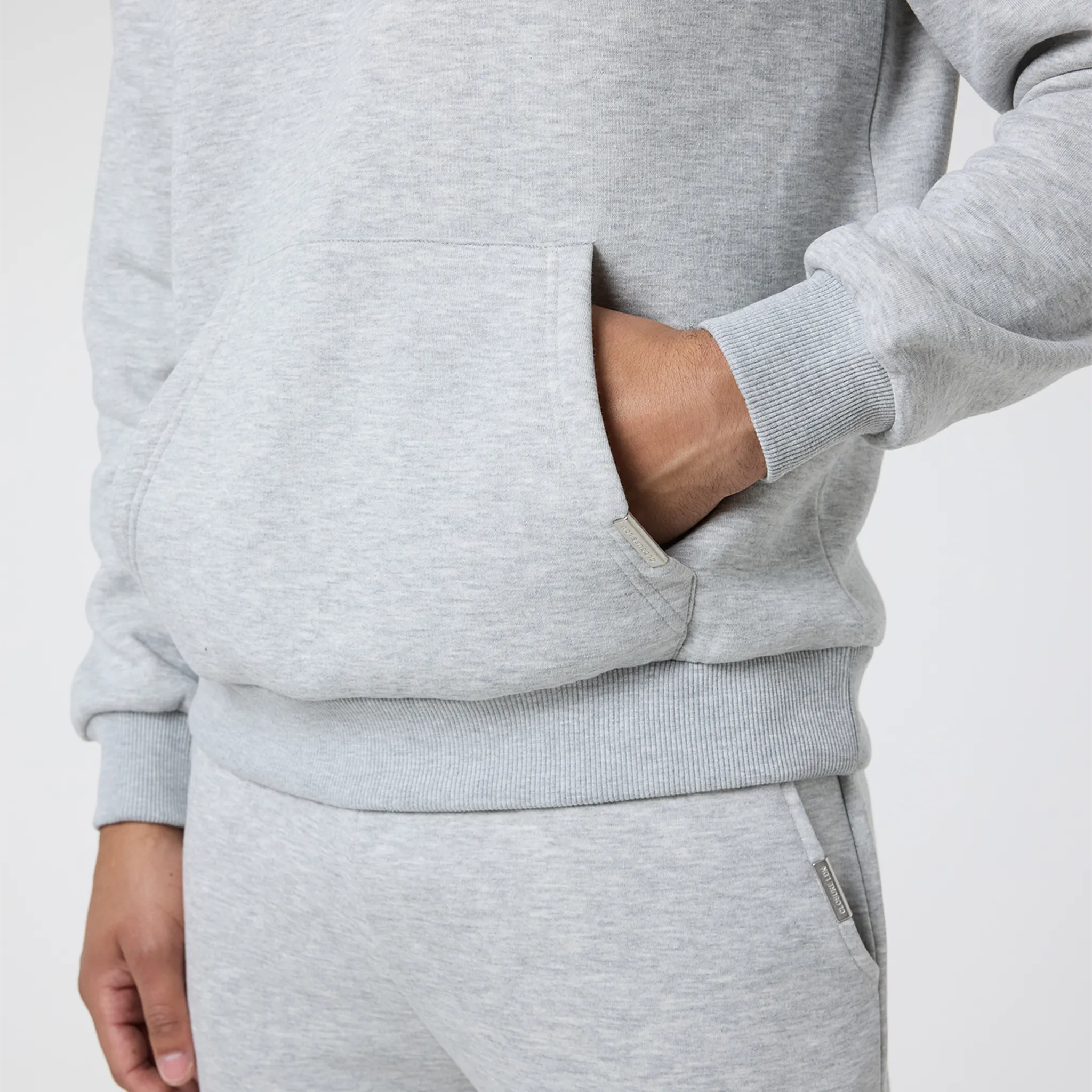 2-Pack Relaxed Fit Hoodies | Black / Grey Marl