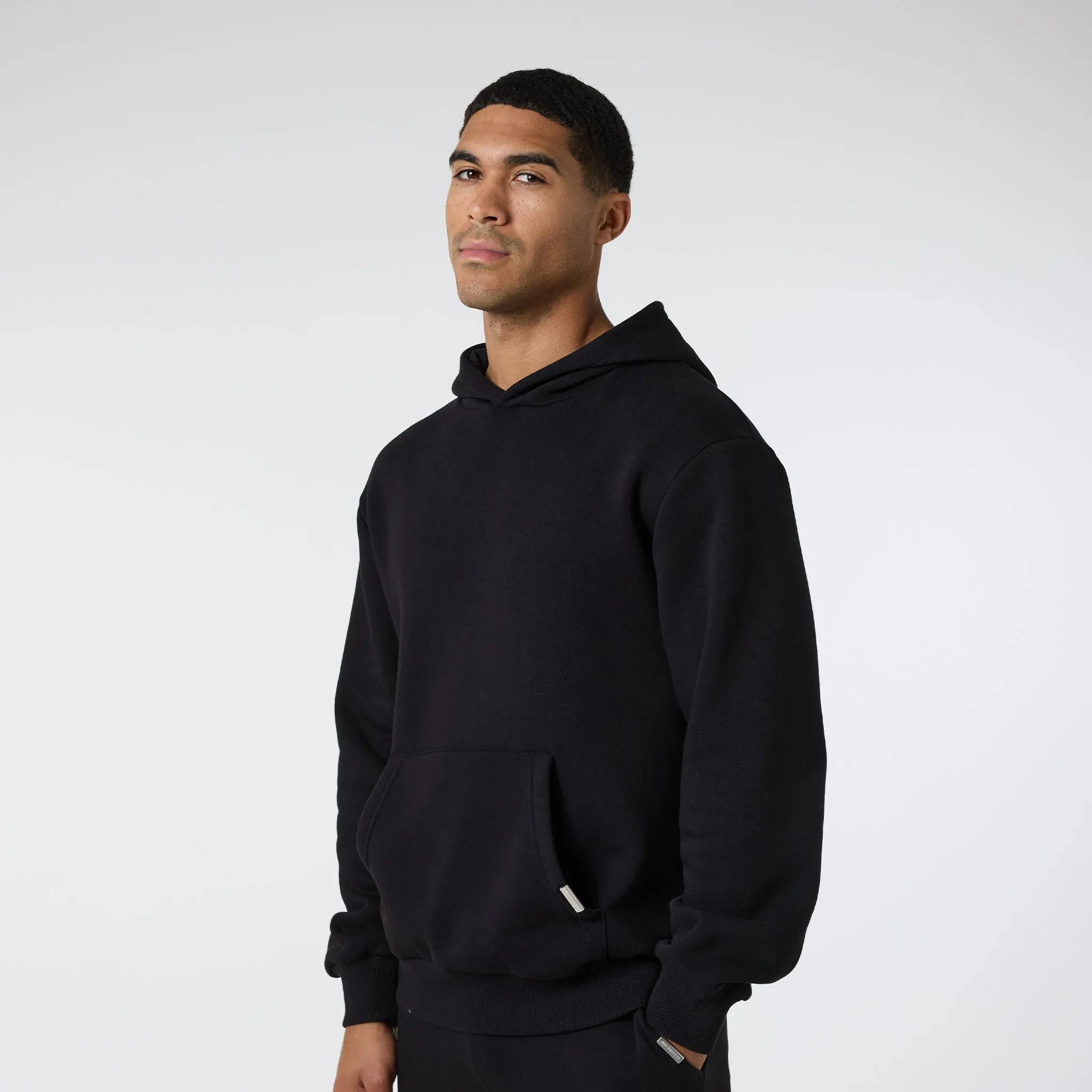 2-Pack Relaxed Fit Hoodies | Black / Grey Marl