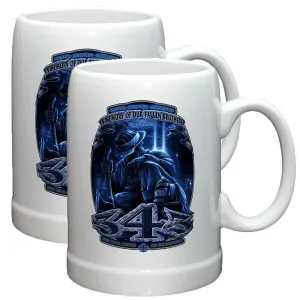 343 In Memory Of Our Fallen Brothers Stoneware Mug Set