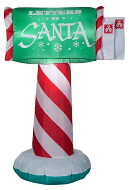 3.5' Letters to Santa Mailbox Inflatable Outdoor Decoration