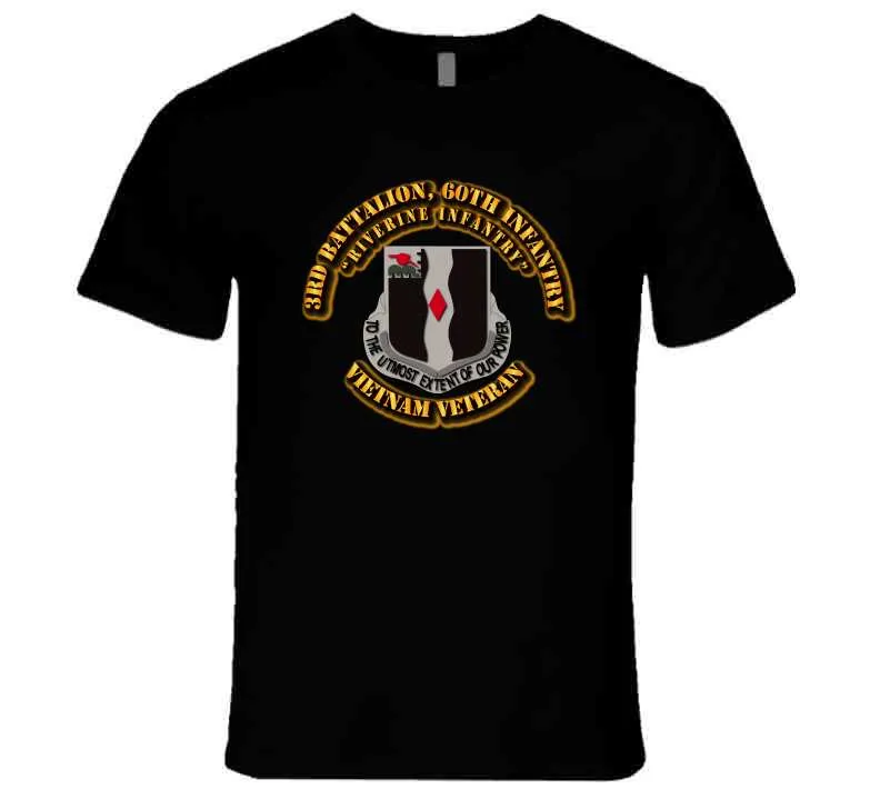 3rd Battalion, 60th Infantry (Riverine Infantry) Without service Ribbon T Shirt,Premium and Hoodie