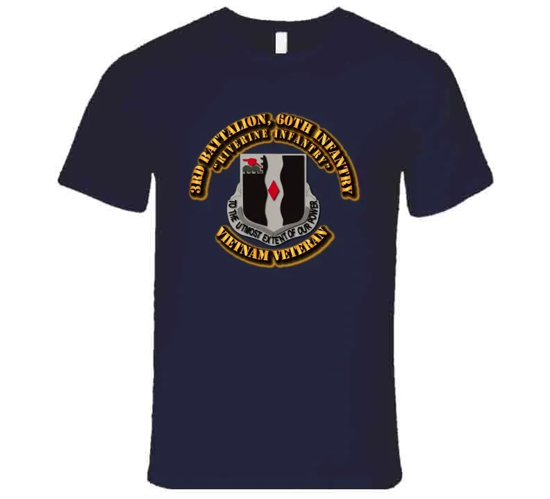 3rd Battalion, 60th Infantry (Riverine Infantry) Without service Ribbon T Shirt,Premium and Hoodie