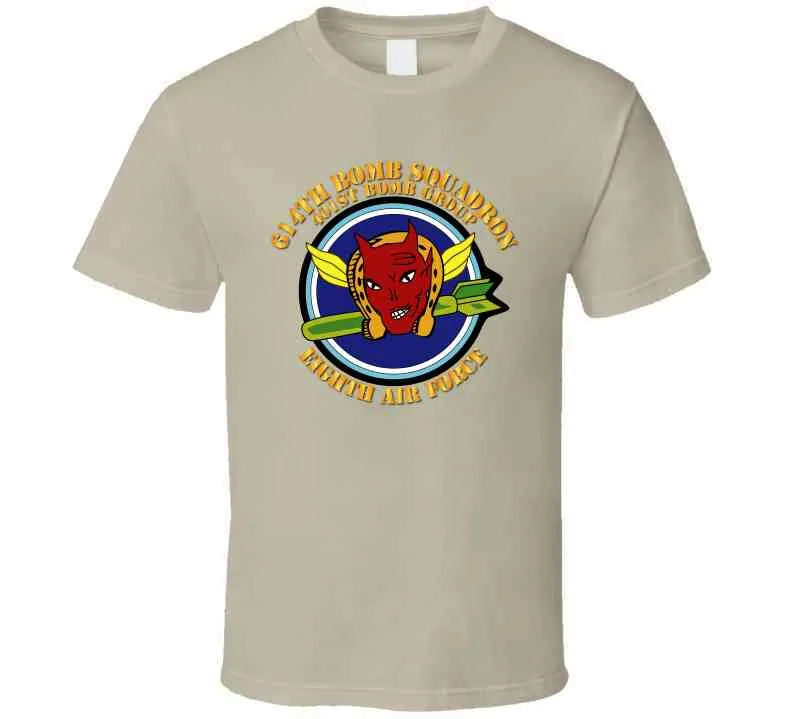 614th Bomb Squadron - 401st Bomb Group - 8th Air Force with Text T Shirt, Hoodie and Premium