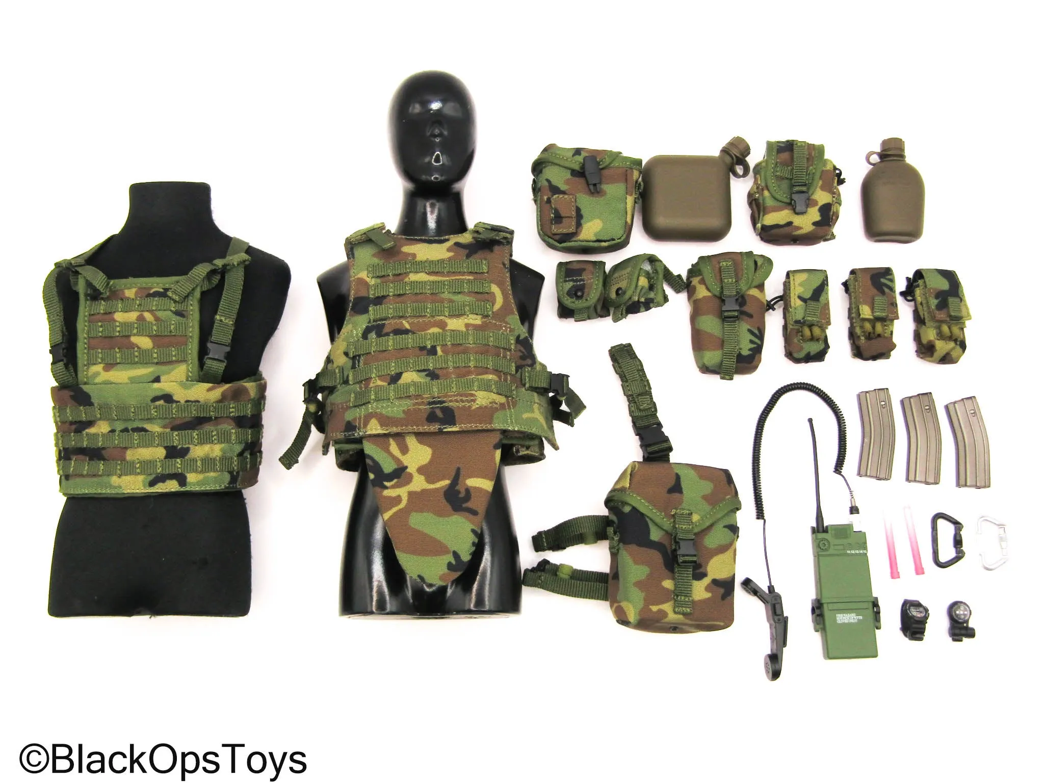 75th Ranger Regiment Airborne - Woodland Camo Plate Carrier Set