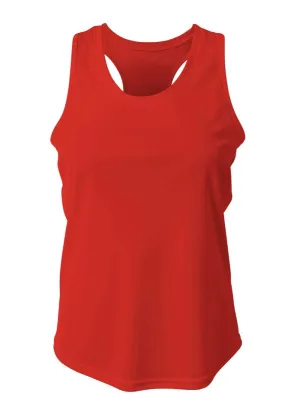 A4 NW1179 Athletic Racerback Woman's Tank - Scarlet