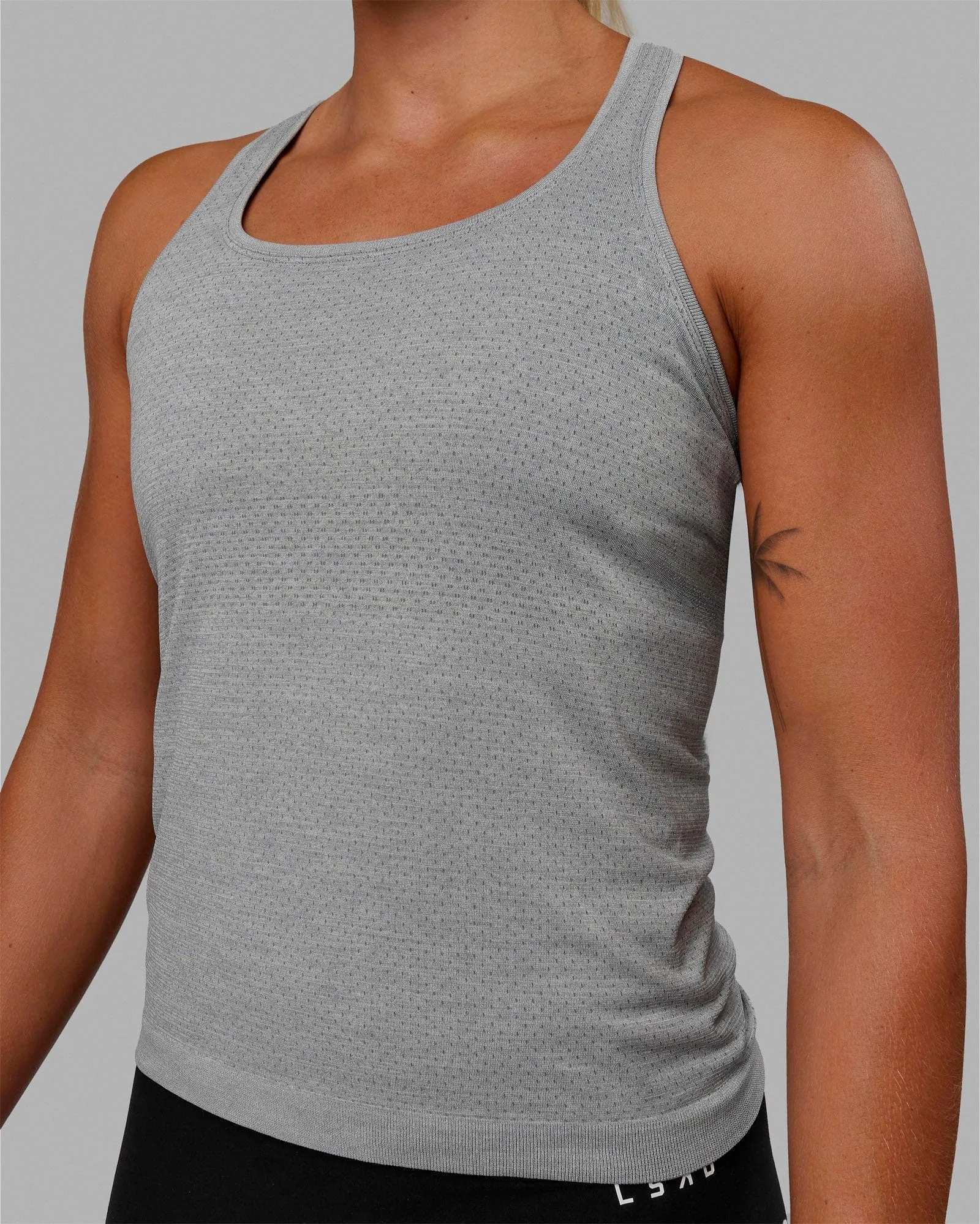 AeroFLX  Seamless Tank - Light Grey Marl