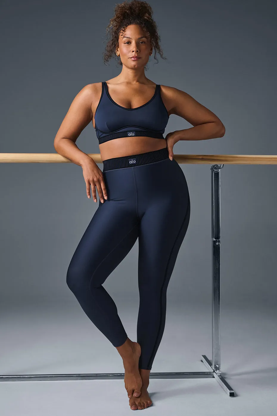 Airlift High-Waist 7/8 Line Up Legging - Navy