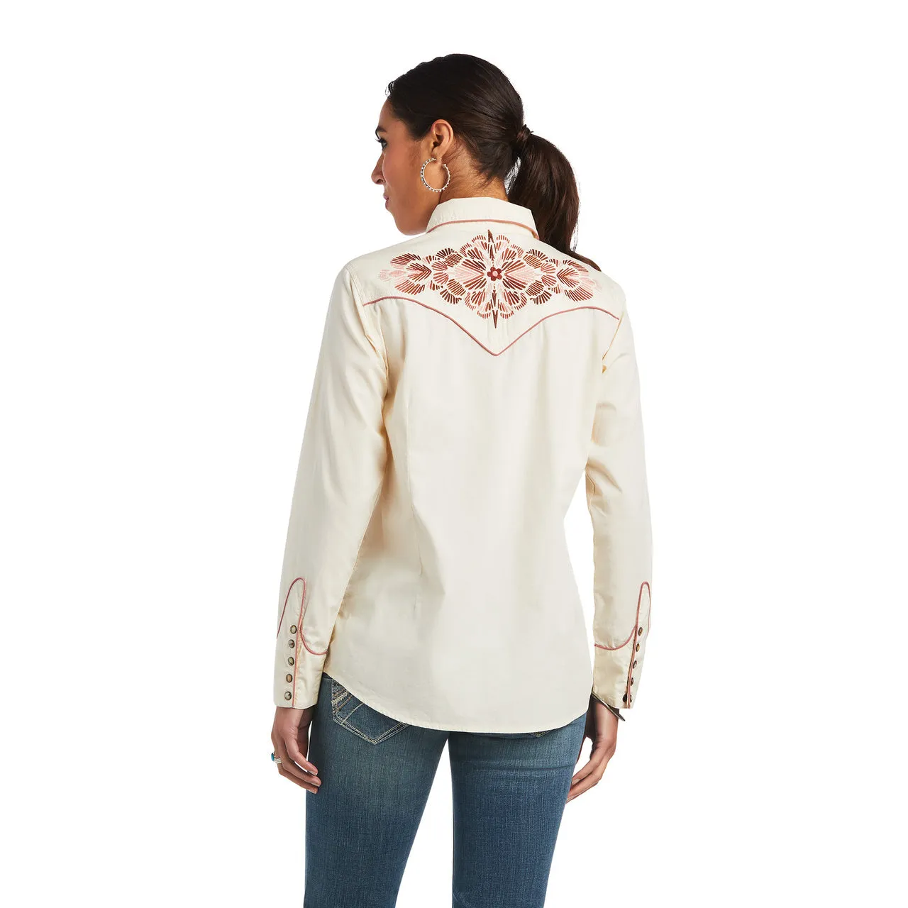 Ariat Women's REAL Georgia Long sleeve Snap Shirt