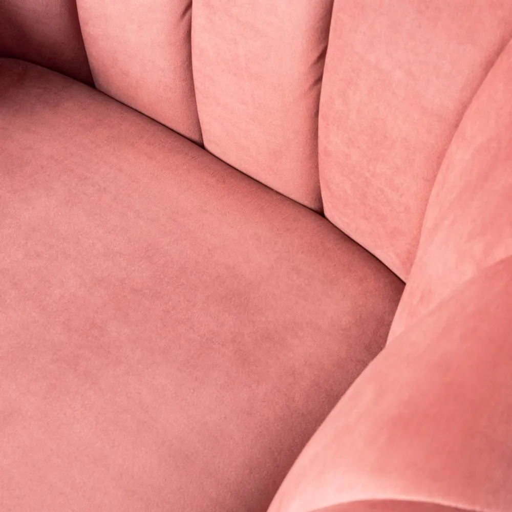 AUDREY - Pink Velvet Chair