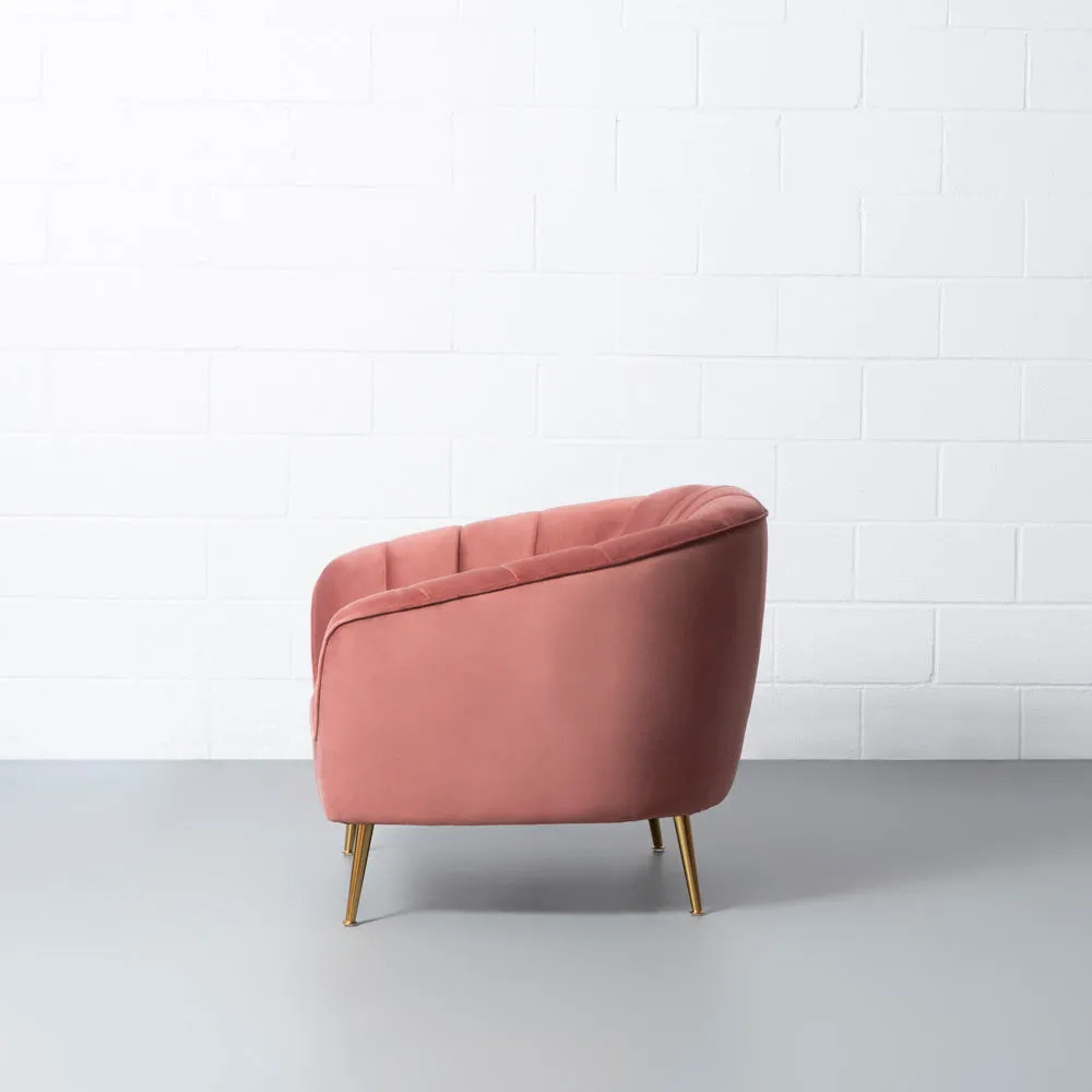 AUDREY - Pink Velvet Chair