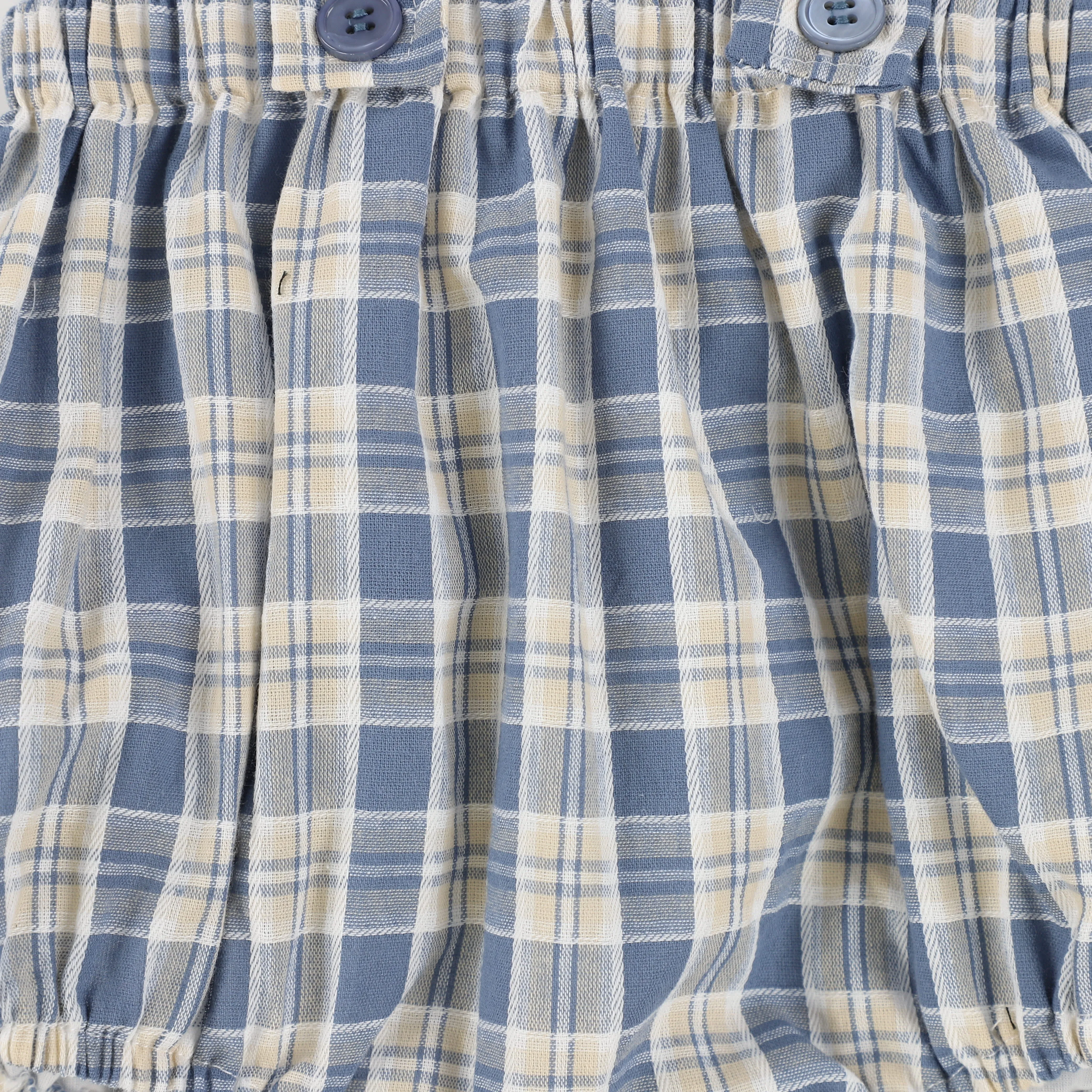 BAMBOO BEIGE PLAID SUSPENDER BLOOMERS [Final Sale]