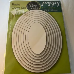 Basic nesting oval die by Poppy memory box