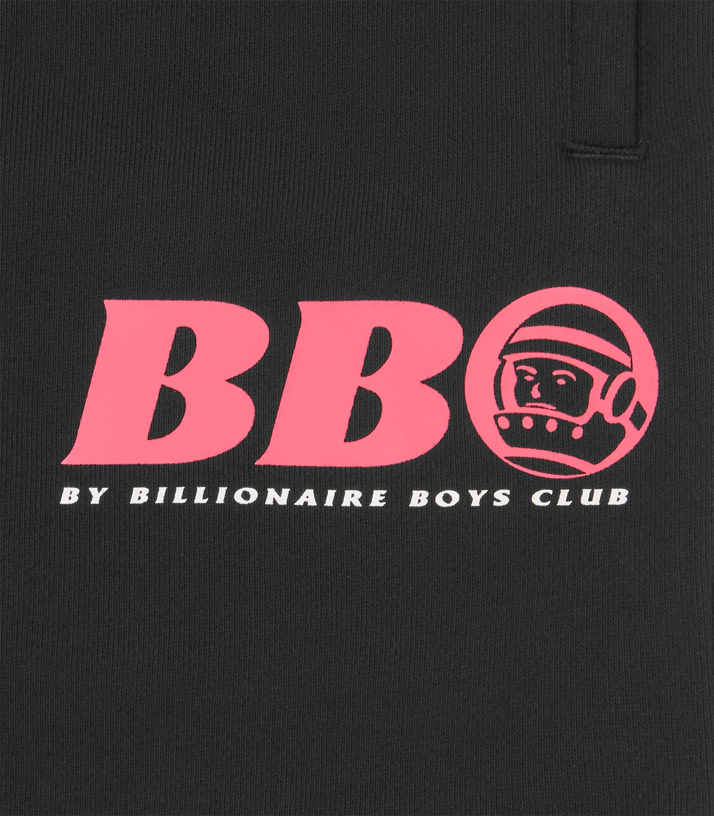 BB ASTRO SWEATSHORTS - BLACK/PINK LOGO