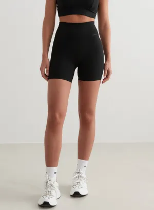 Black Sense Midi Biker Shorts