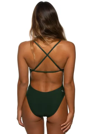 Brandon Swim Onesie - Pine