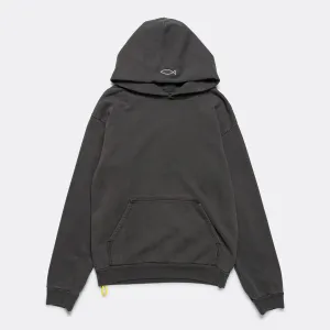 Cannot Be Caught Hoodie - Washed Black