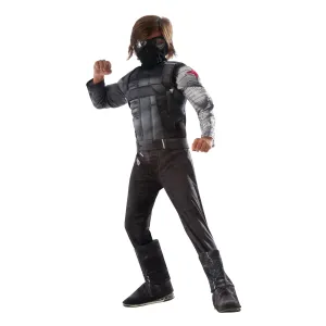 Captain America 3 Deluxe Muscle Chest Winter Soldier Costume Child