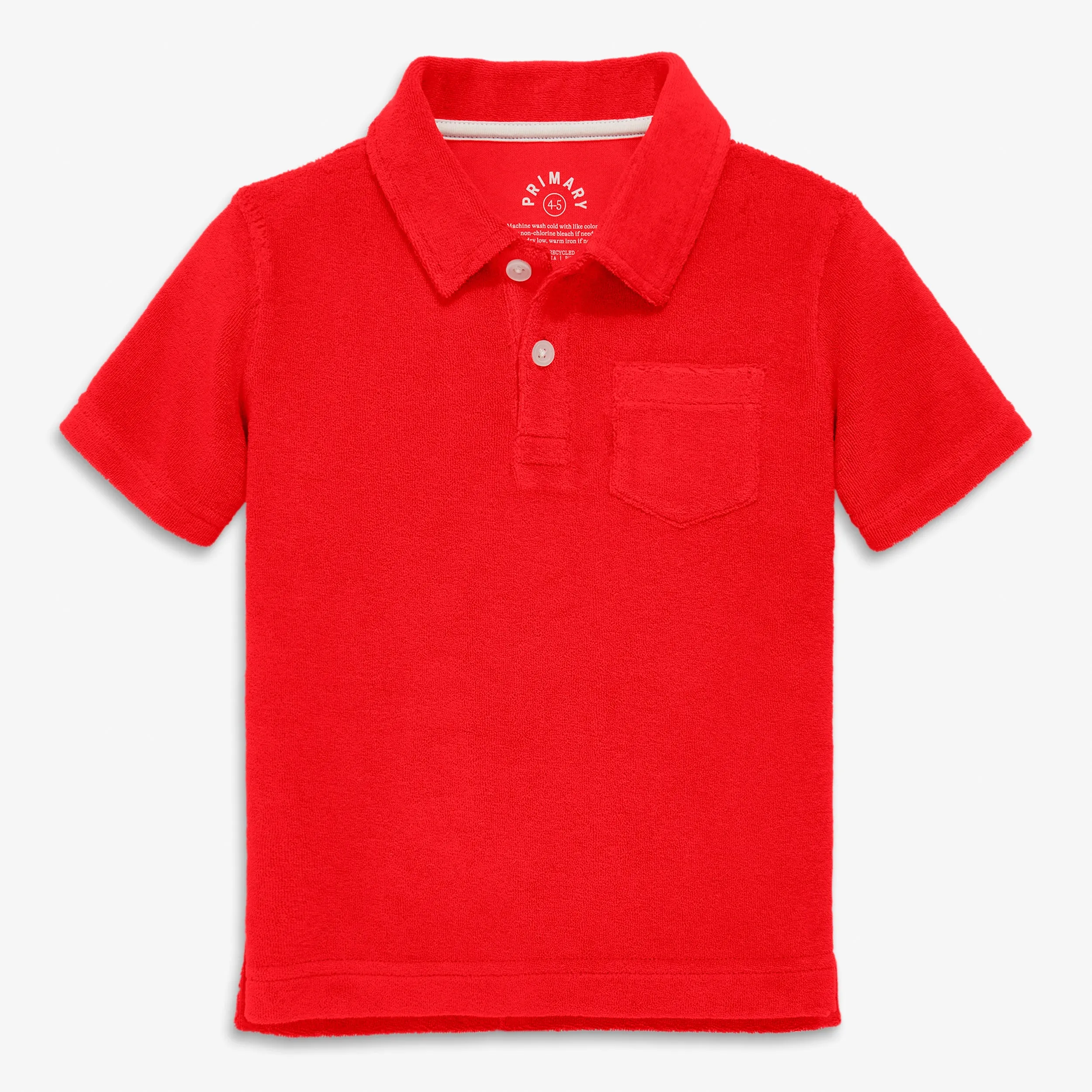 Clearance towel terry short sleeve polo