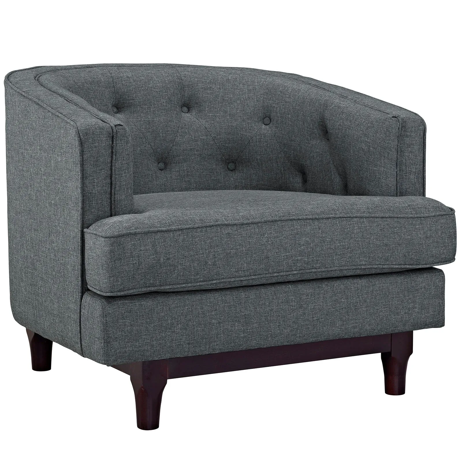 Coast Upholstered Fabric Armchair by Modway