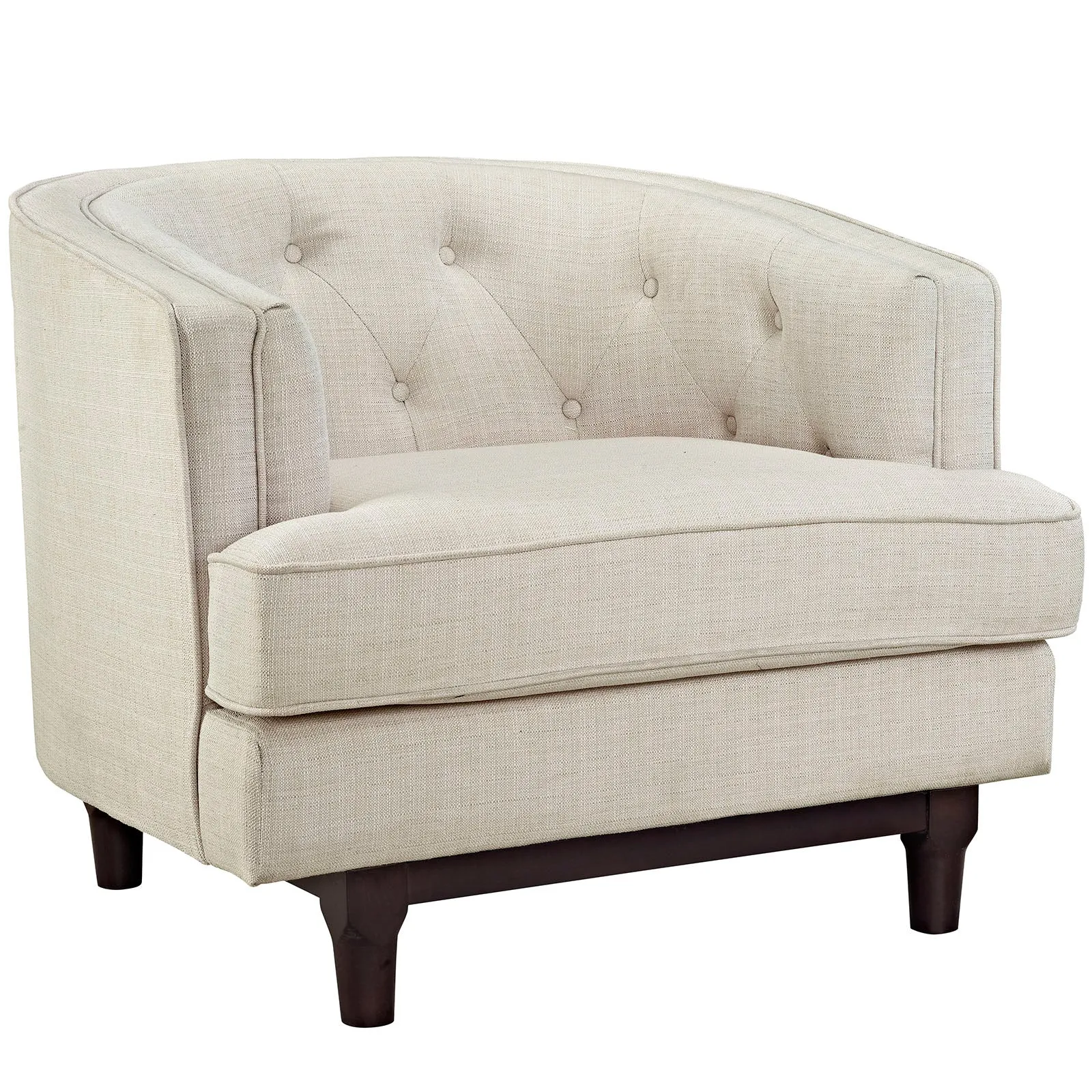 Coast Upholstered Fabric Armchair by Modway