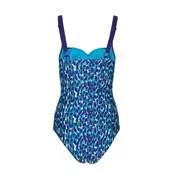 Cobalt Leopard Ruche Swimsuit