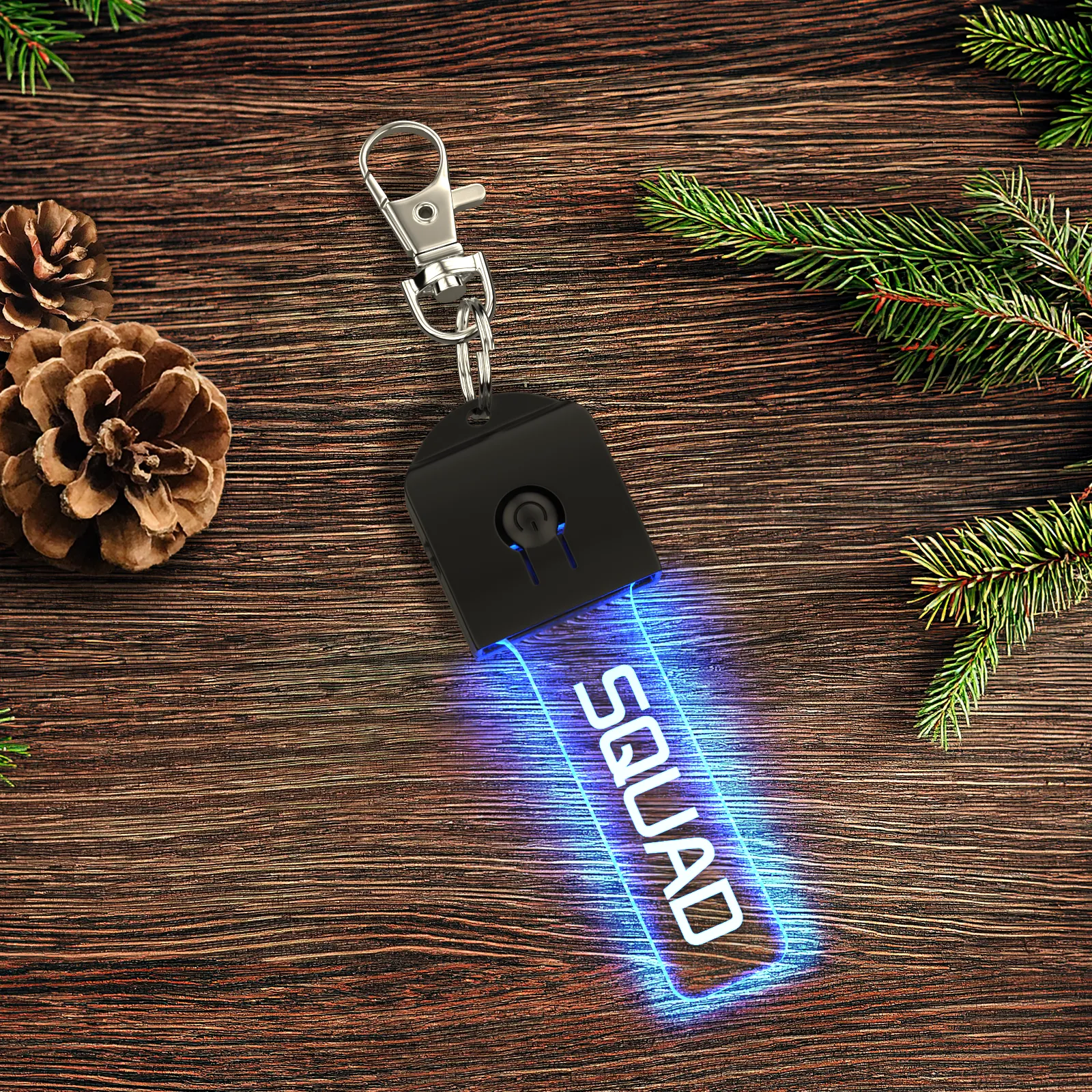 Custom Engraved Flash LED Light Keychain