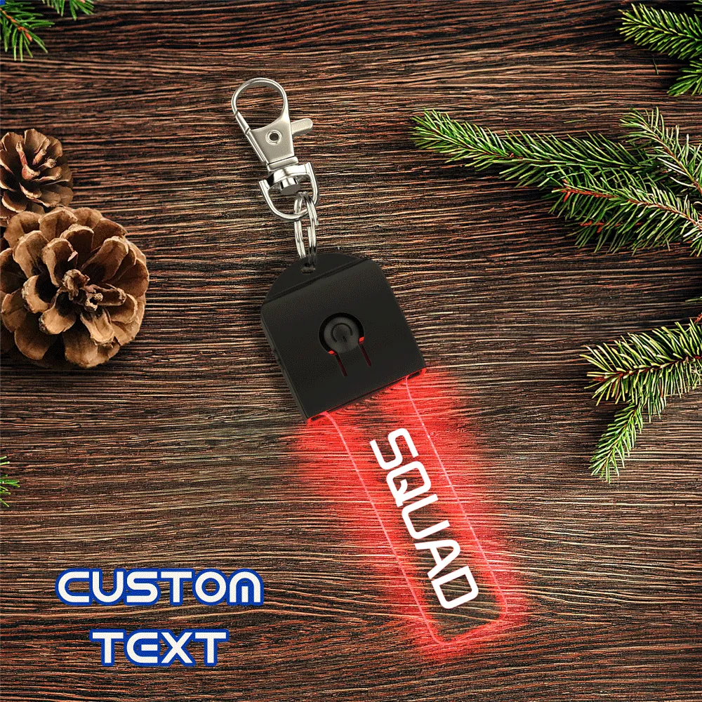 Custom Engraved Flash LED Light Keychain