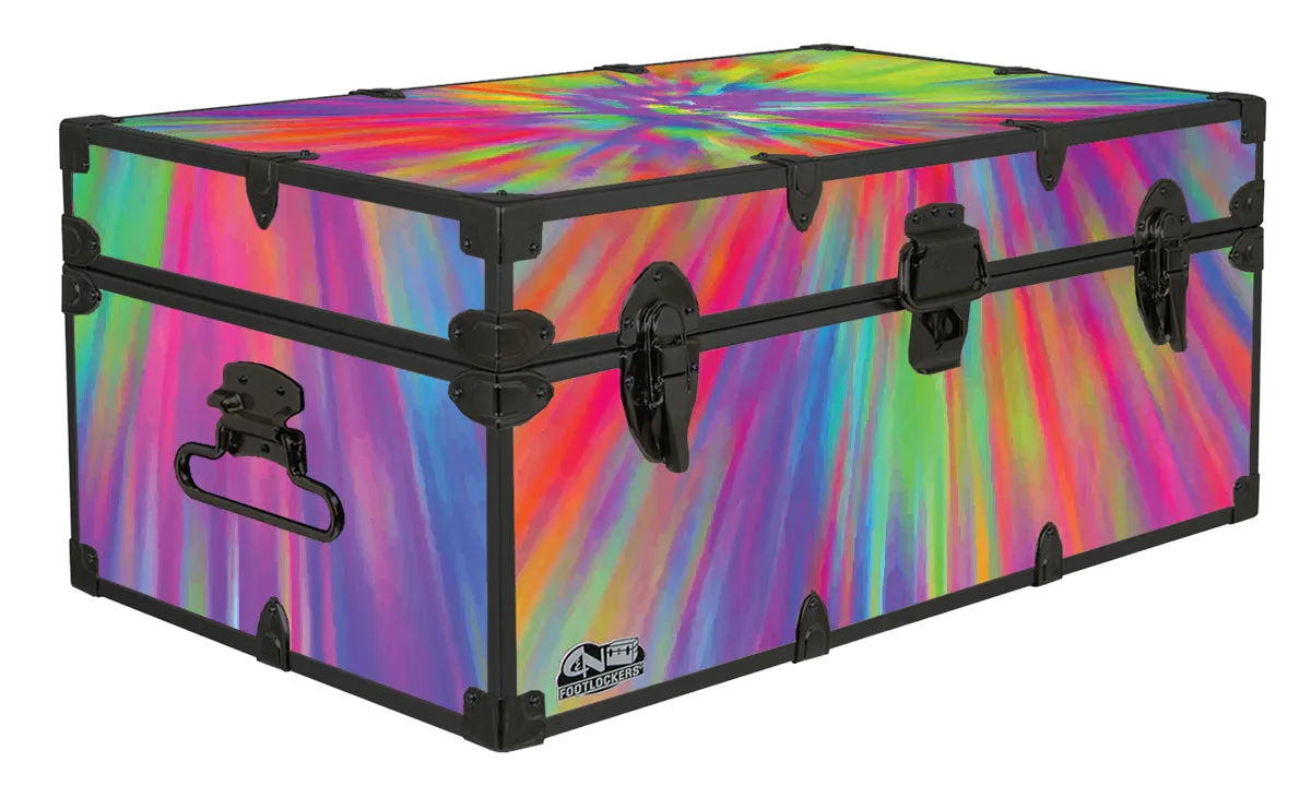 Designer Trunk - Tie Dye Rays - 32x18x13.5"