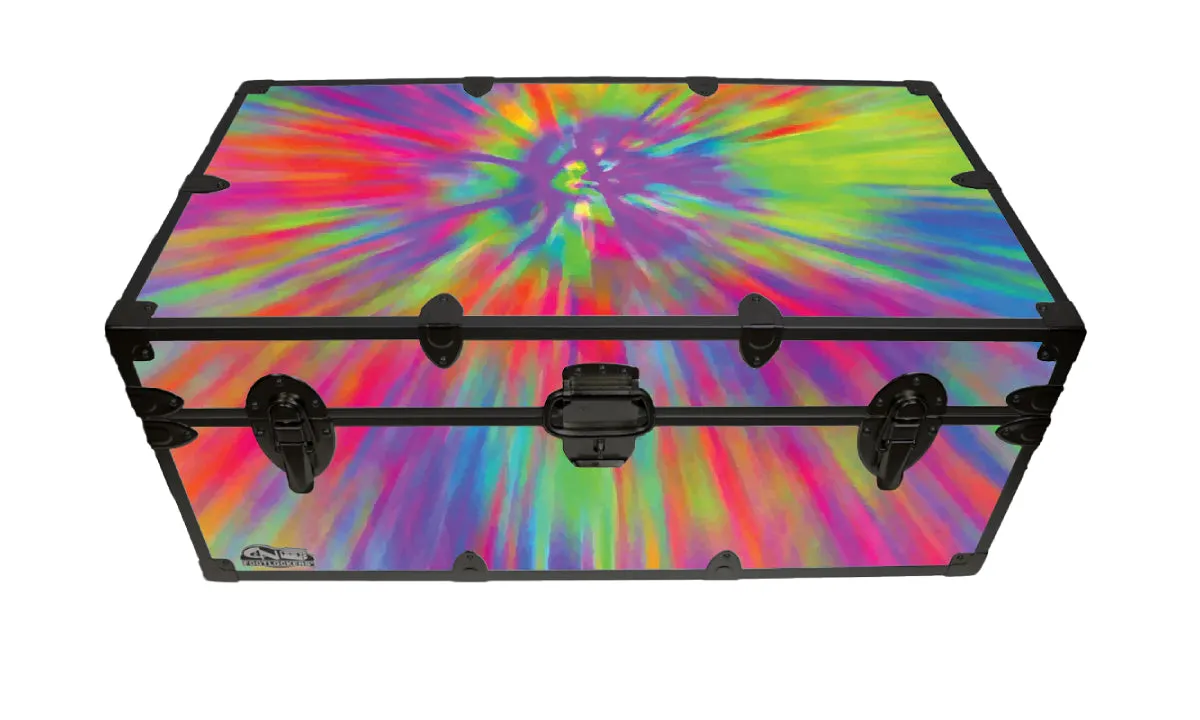 Designer Trunk - Tie Dye Rays - 32x18x13.5"