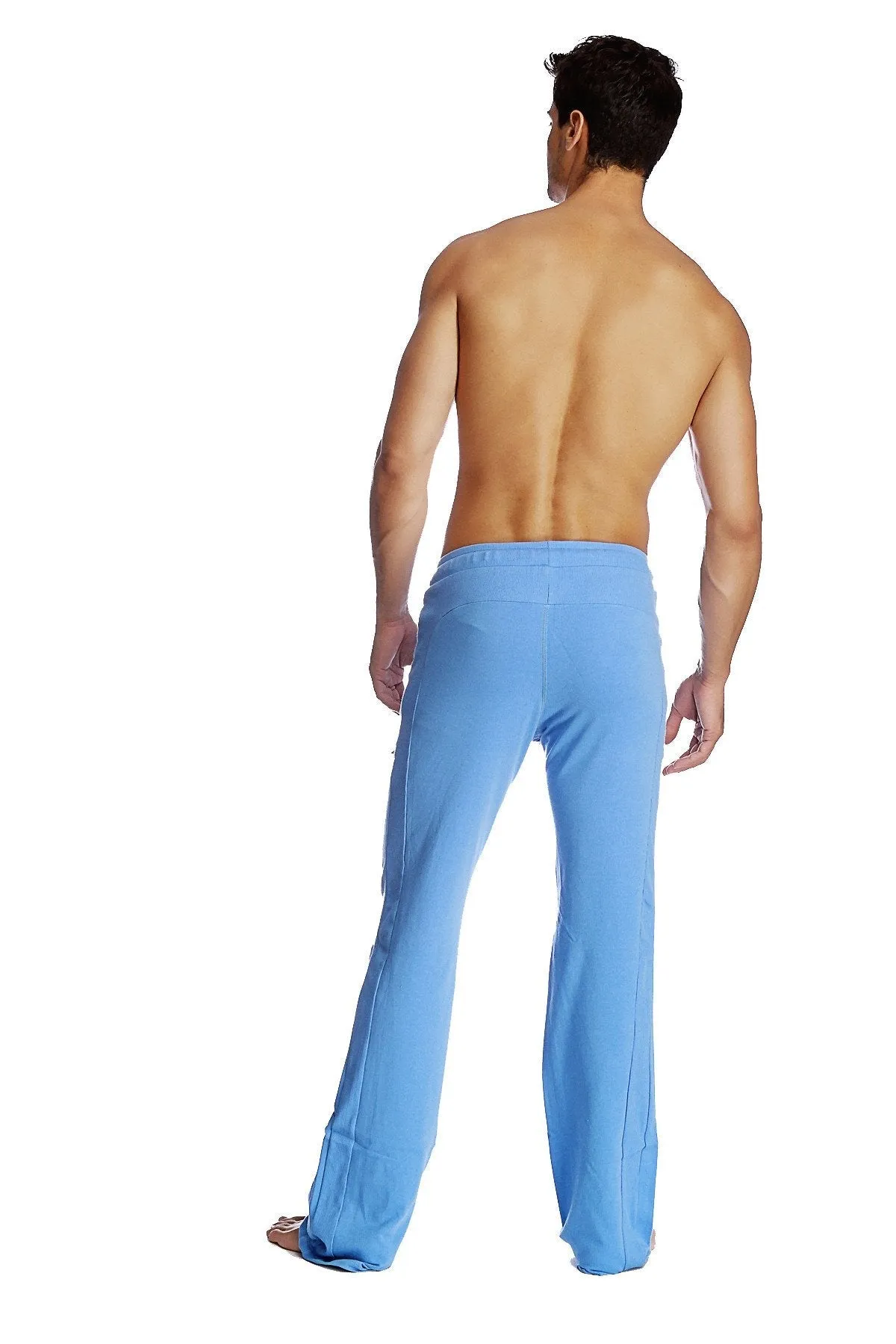 Eco-Track & Yoga Sweat Pant (Ice Blue w/White piping)