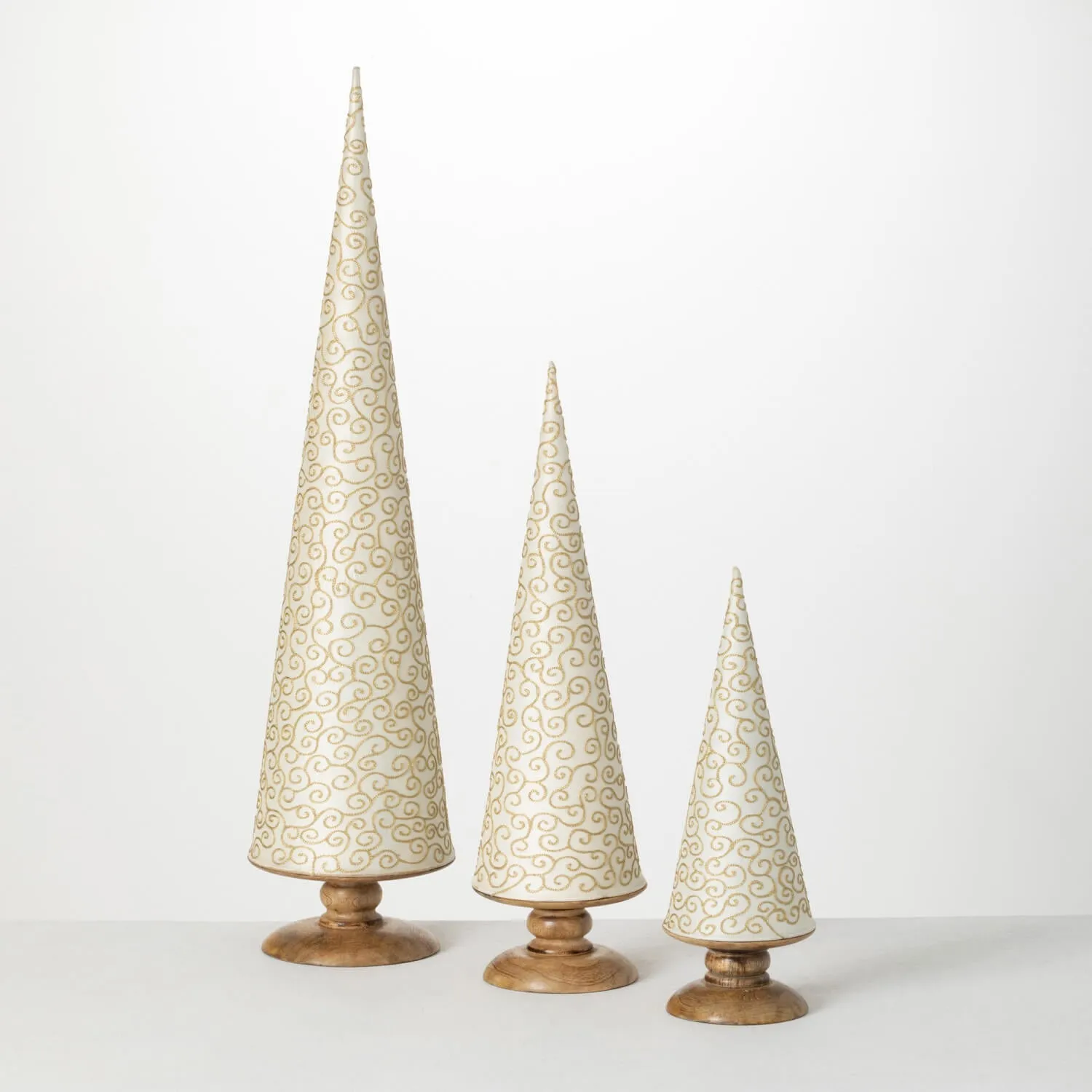 Fabric Finial Tree Set/3