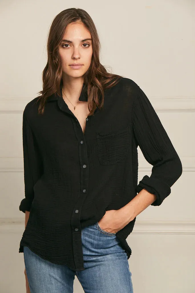 Felicite Boyfriend Shirt - Black