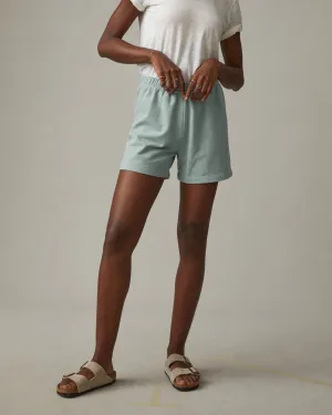 French Terry Sweatshort - Aqua Grey