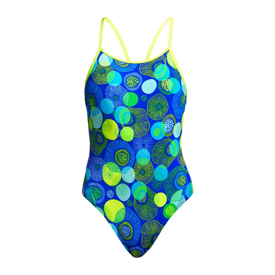 Funkita Girls Diamond Back One Piece FS11G - Blue Bottle