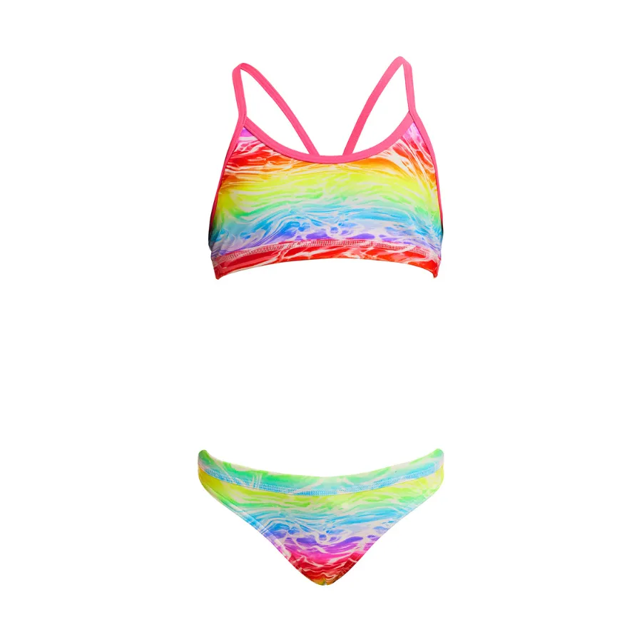 Funkita Girls Racerback Two Piece FS02G - Lake Acid