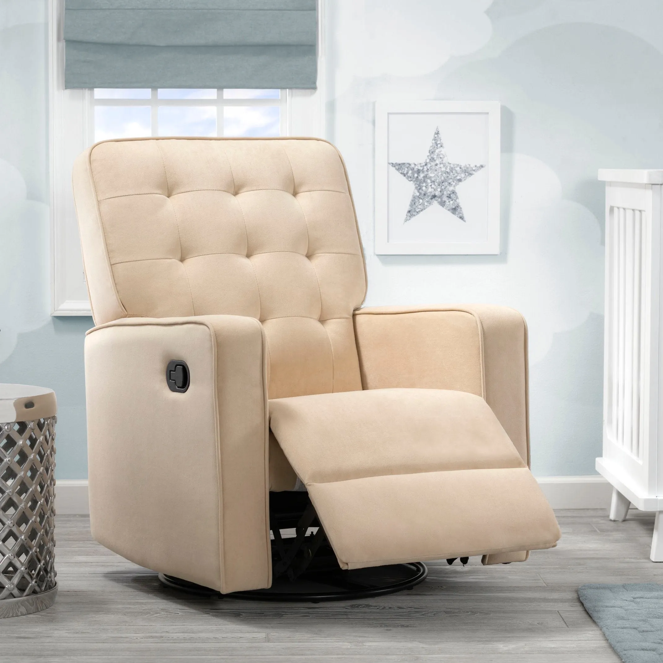 Garrison Nursery Glider Swivel Recliner Featuring LiveSmart Fabric by Culp