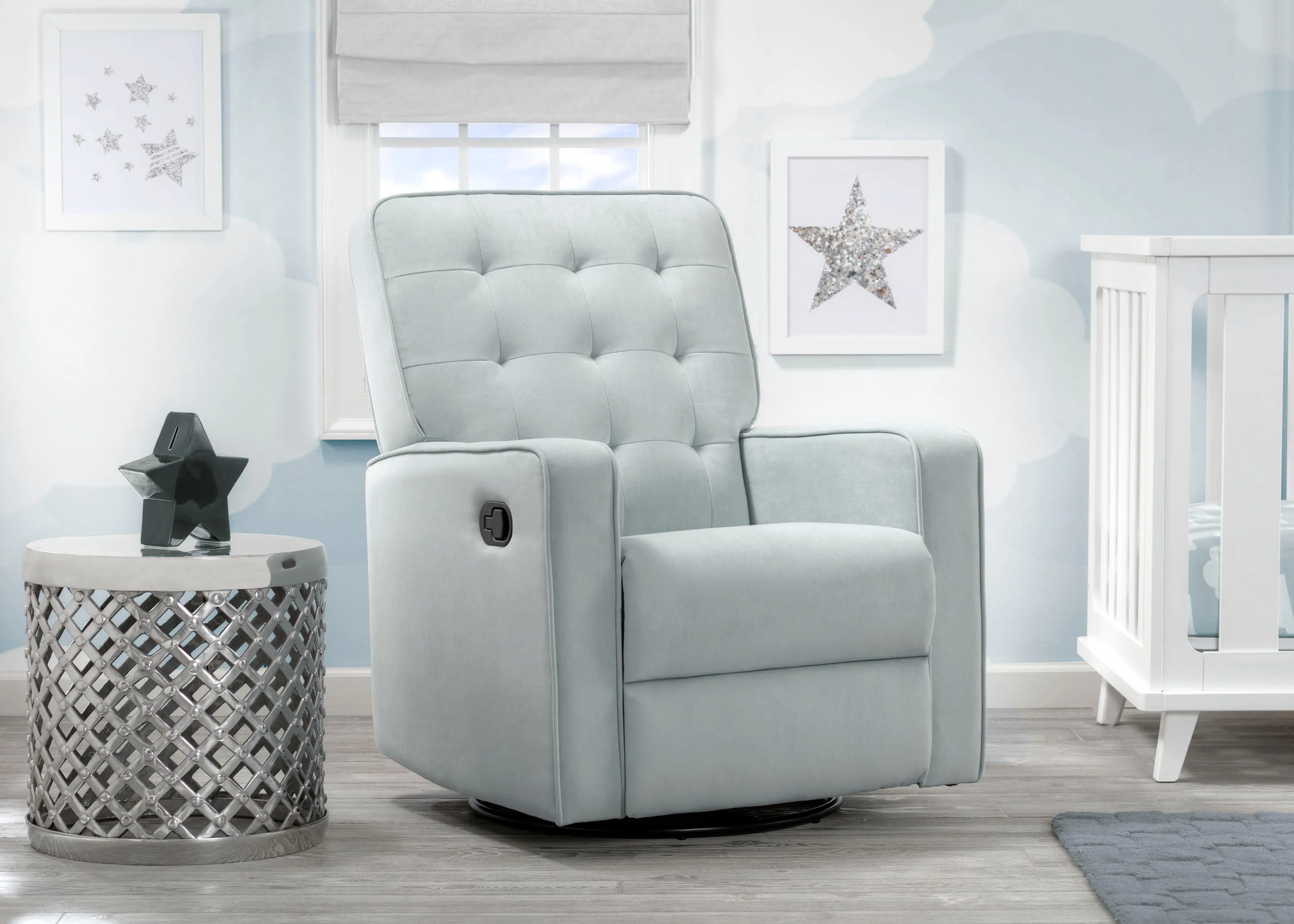 Garrison Nursery Glider Swivel Recliner Featuring LiveSmart Fabric by Culp