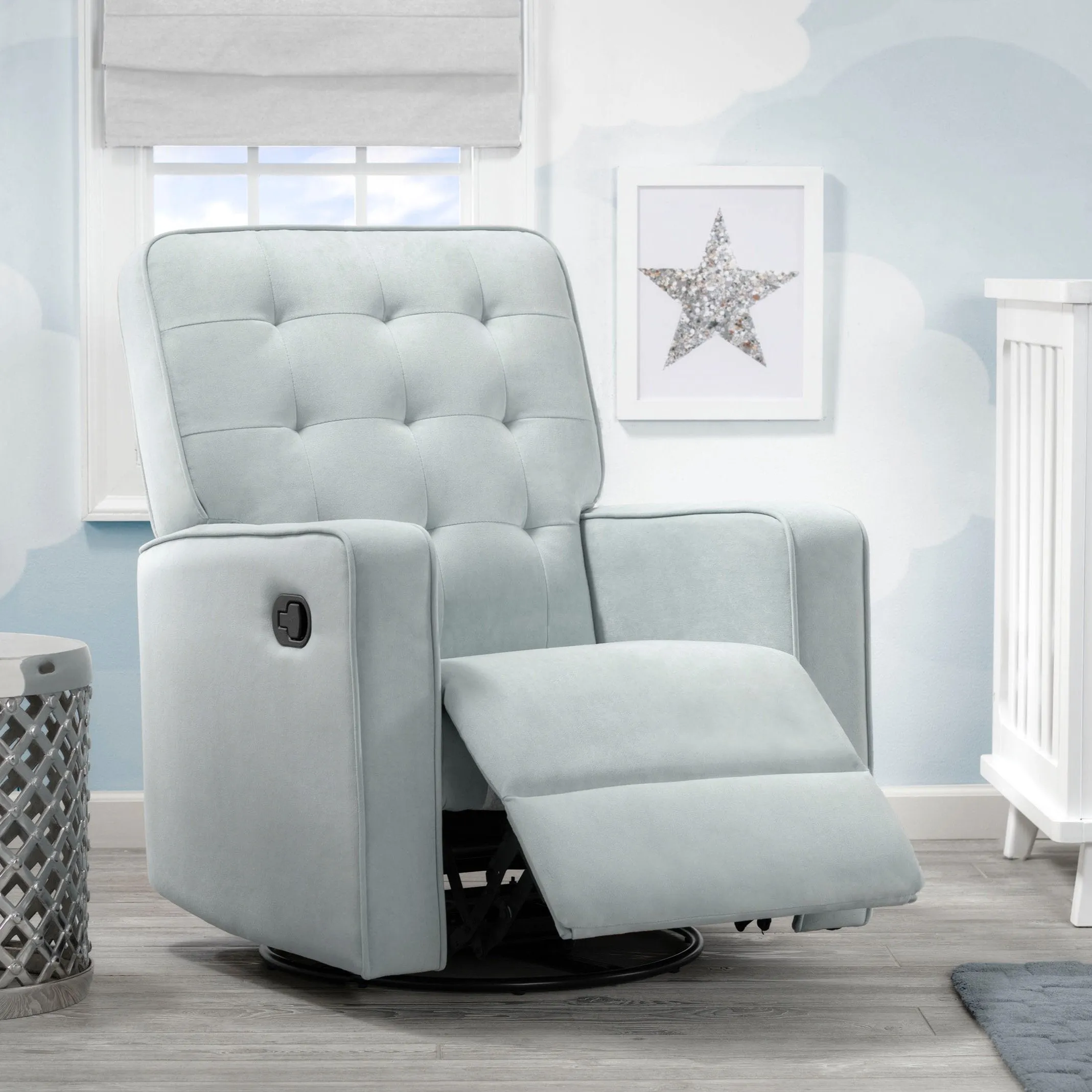 Garrison Nursery Glider Swivel Recliner Featuring LiveSmart Fabric by Culp