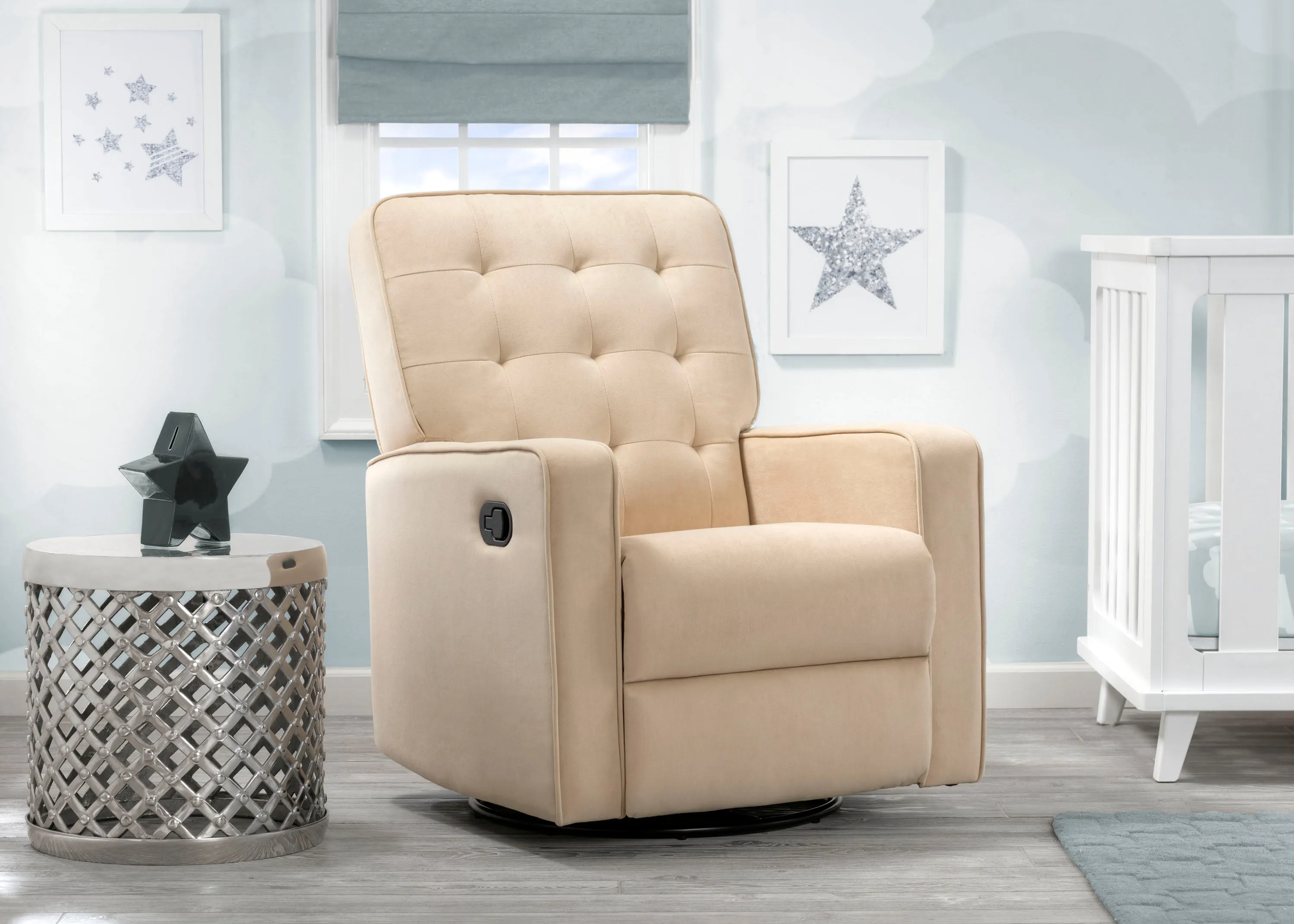 Garrison Nursery Glider Swivel Recliner Featuring LiveSmart Fabric by Culp