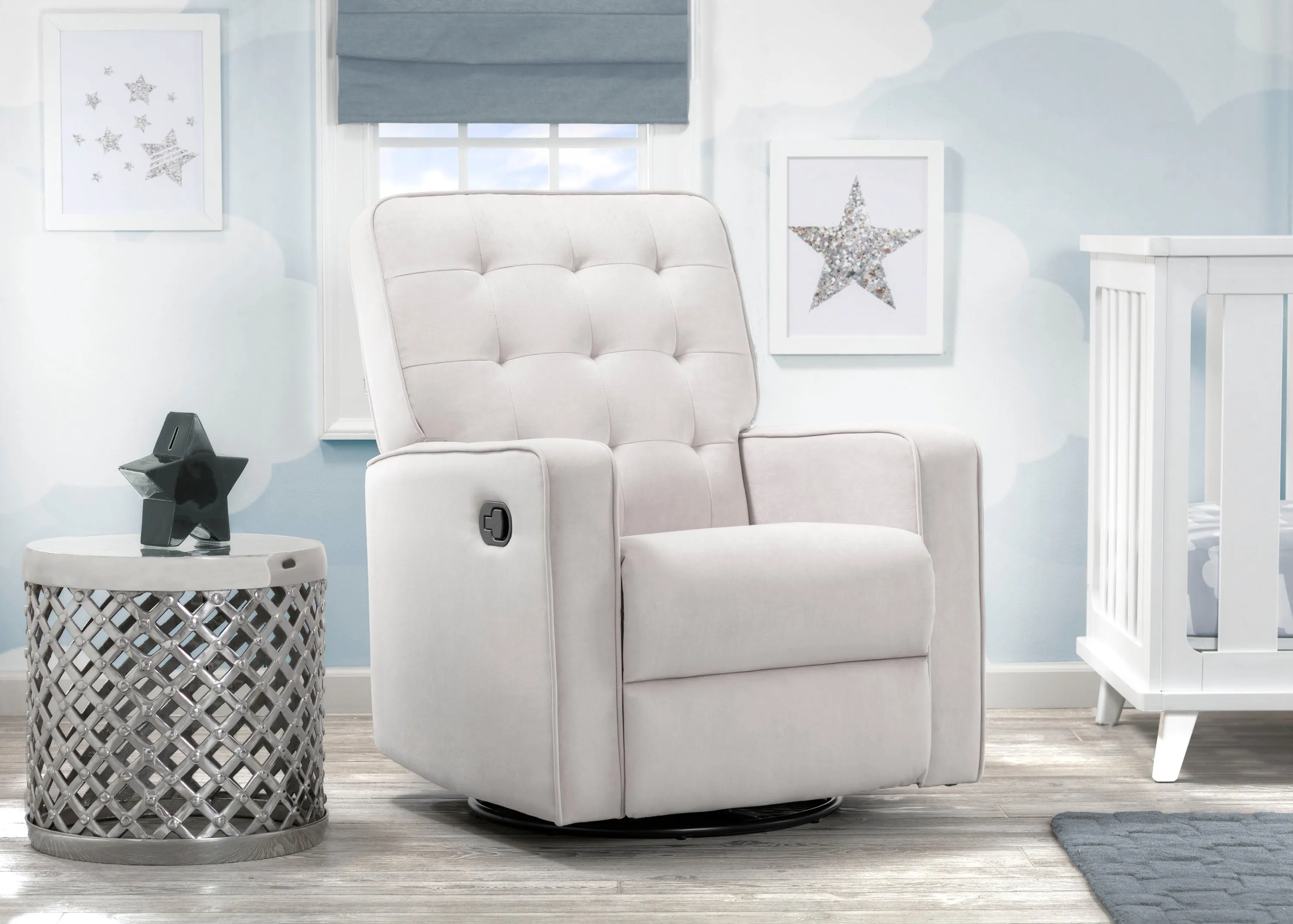 Garrison Nursery Glider Swivel Recliner Featuring LiveSmart Fabric by Culp