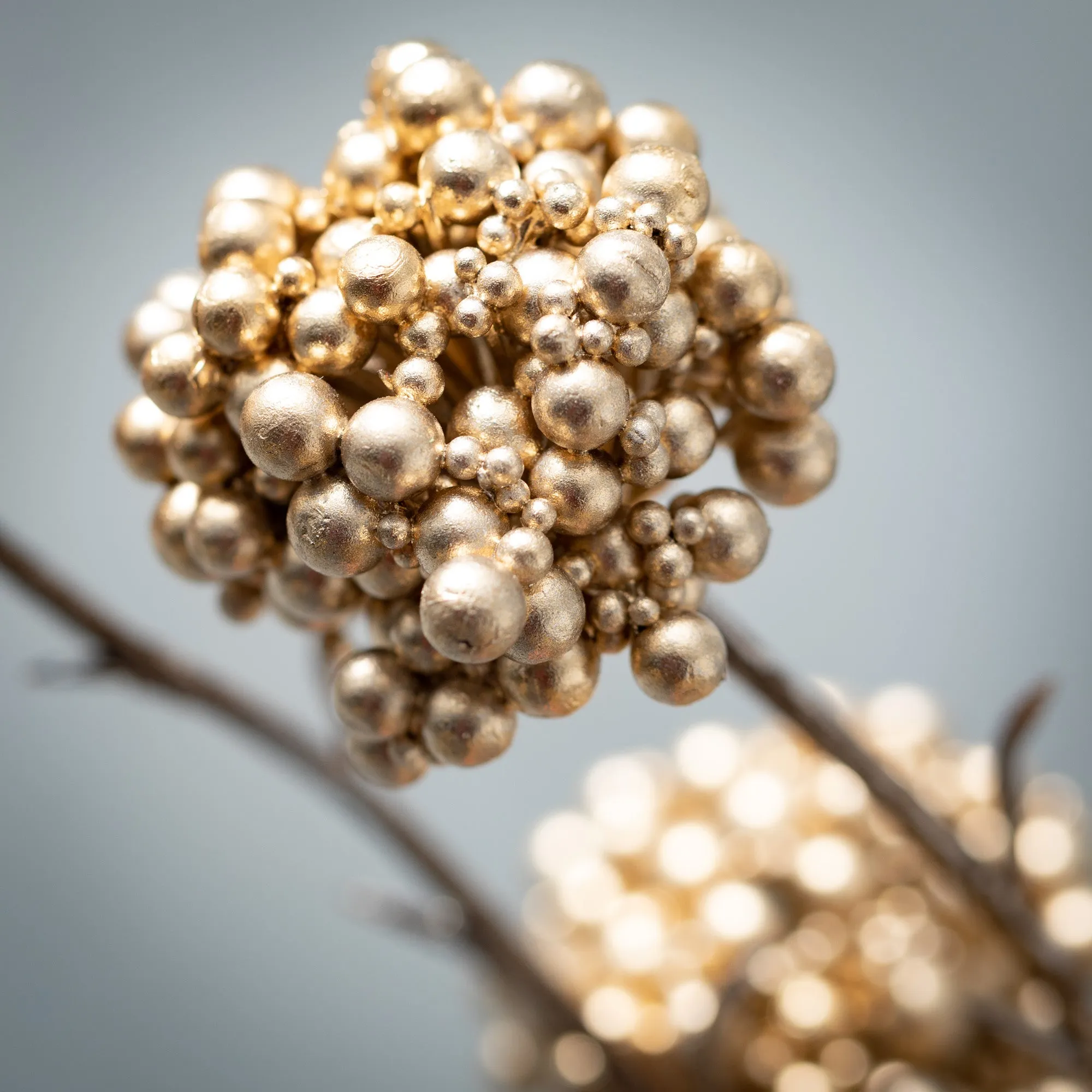 Gold Berry Cluster Spray