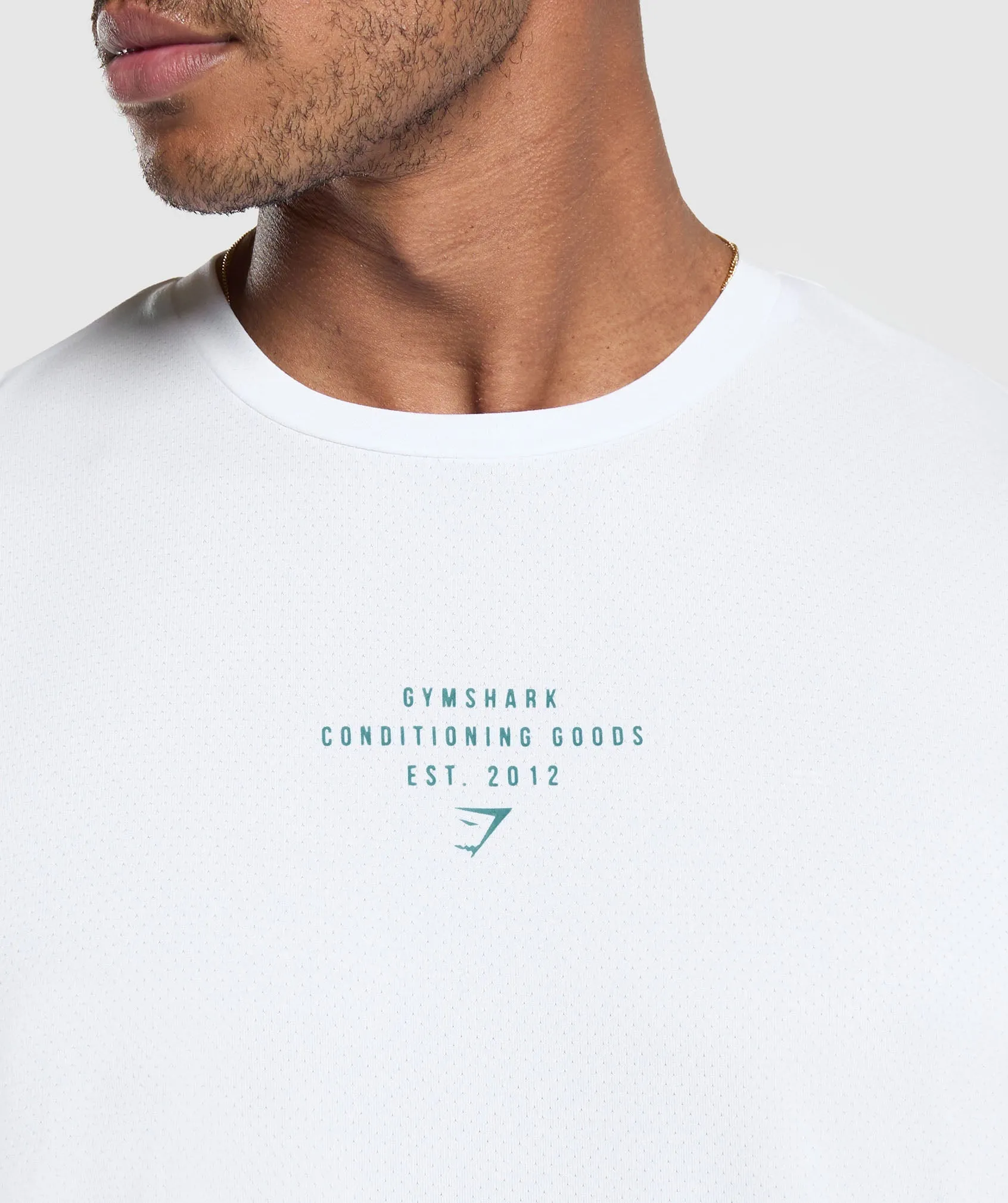 Gymshark Conditioning Goods Long Sleeve T-Shirt - White