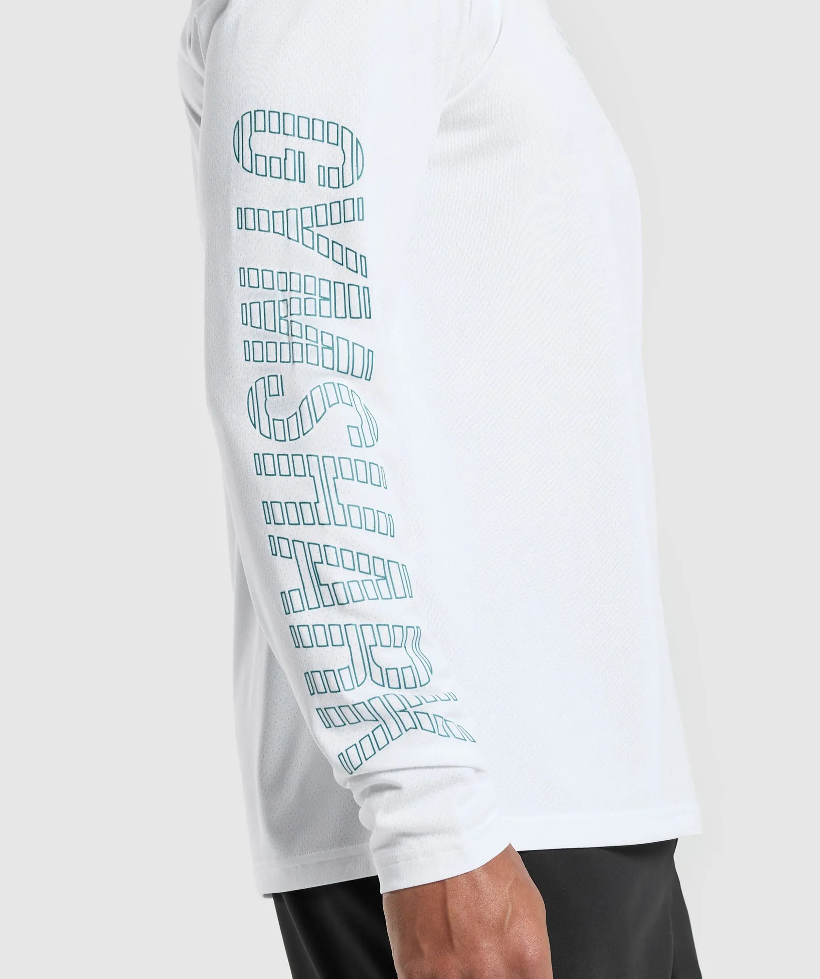 Gymshark Conditioning Goods Long Sleeve T-Shirt - White