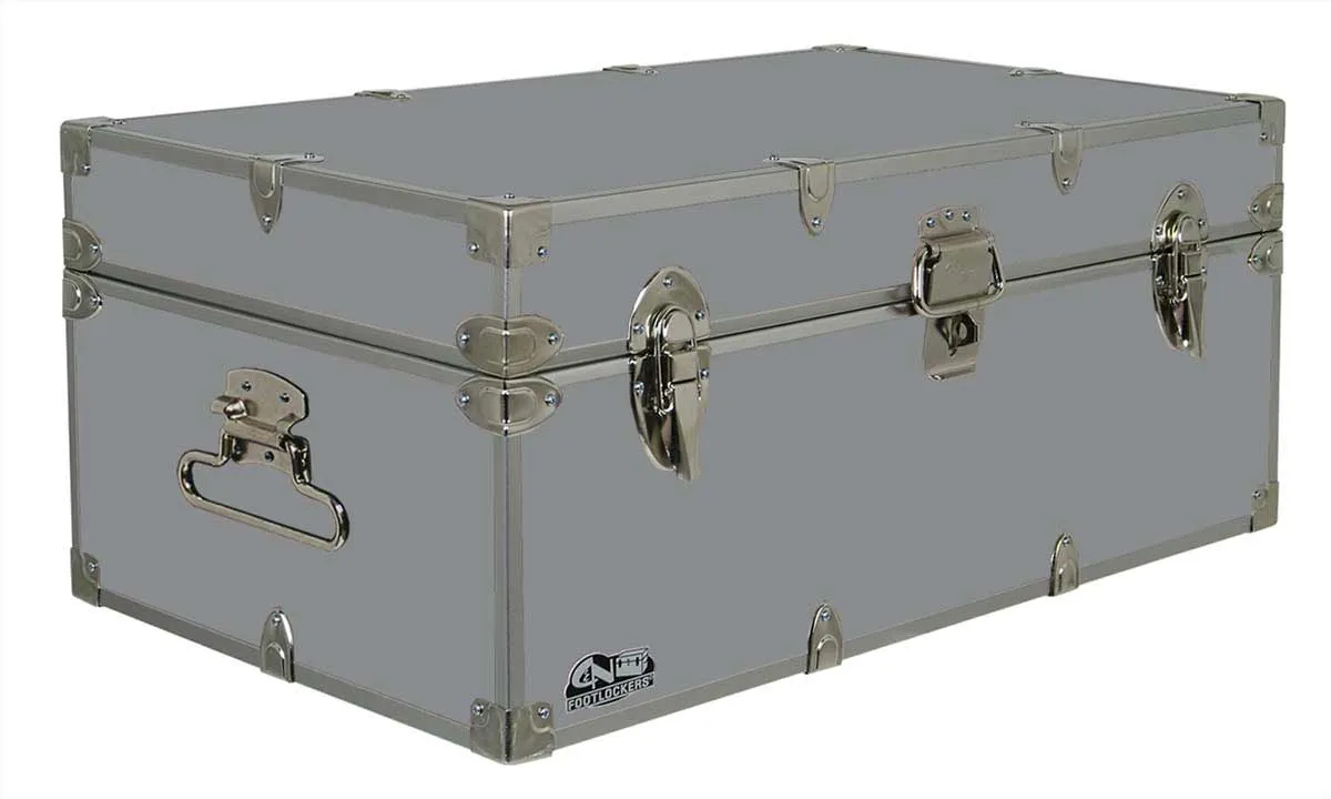 Happy Camper Steel Footlocker Trunk 32x18x13.5" doogma doogma