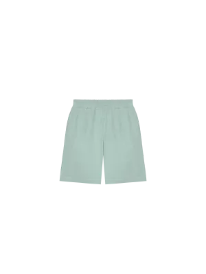 Kids' DNA Aloe Linen Long Shorts—eucalyptus blue