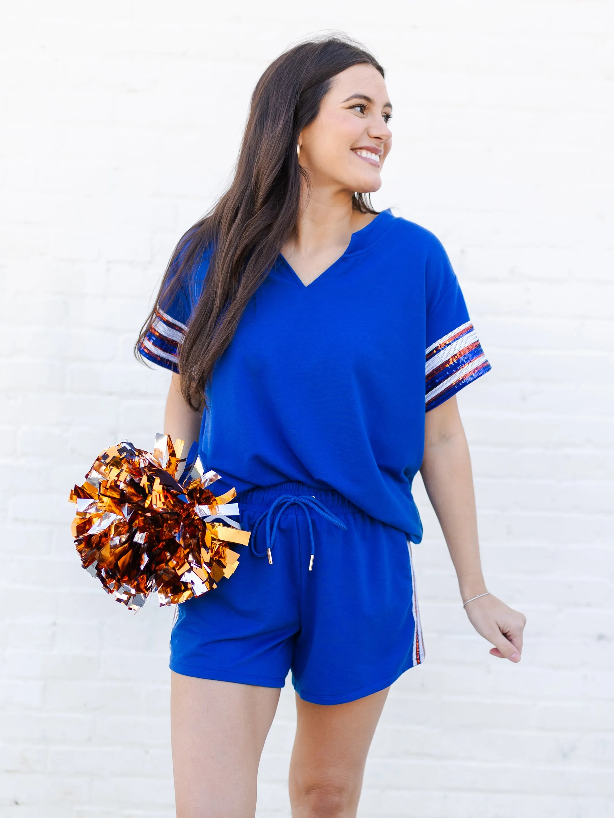 Lauren Shorts | Blue   Orange