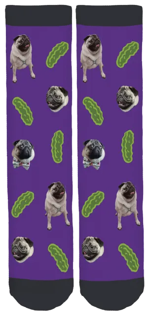 Lil' Pickles Da Pug Crew Socks